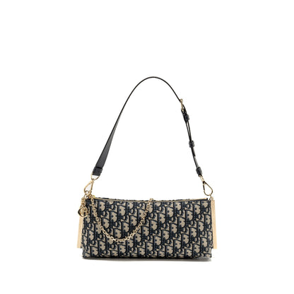 Dior Club Purse Blue Oblique Canvas