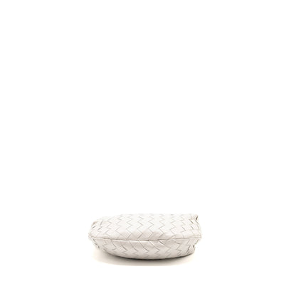 Bottega Veneta Mini Jodie Lambskin White