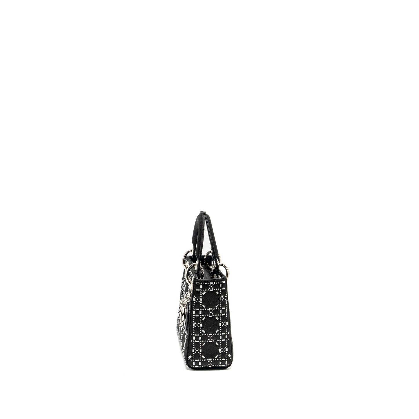 Dior Mini Lady Dior Stain Crystal Black