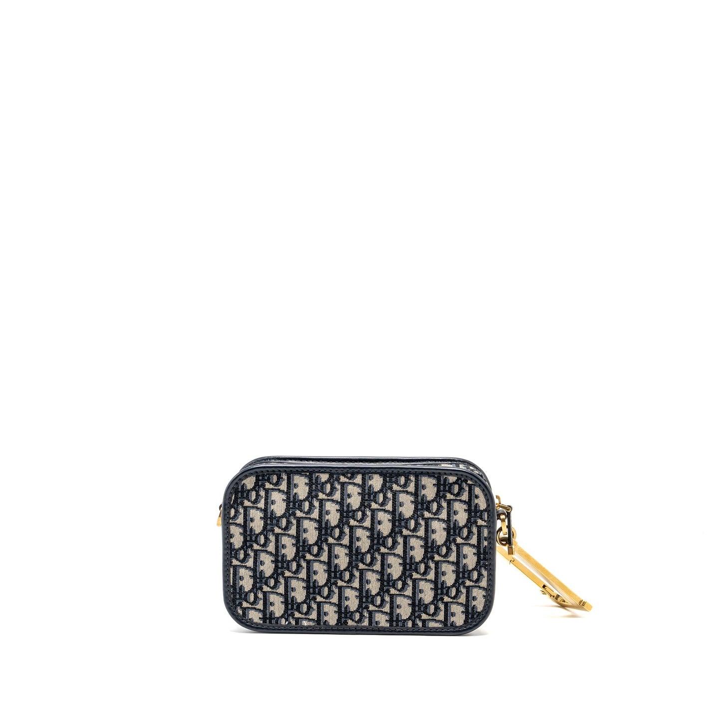 Dior Diorquake Pouch with Dior Shoulder Wide Strap Oblique Canvas Blue (Sell in a set)