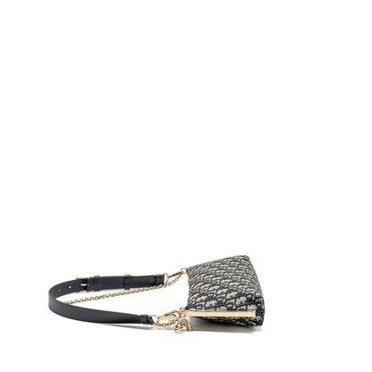 Dior Club Purse Blue Oblique Canvas