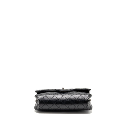 Chanel small 2.55 Reissue flap bag aged calfskin black GHW