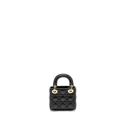 Dior Micro Lady Dior Lambskin Black