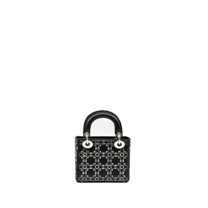 Dior Mini Lady Dior Stain Crystal Black