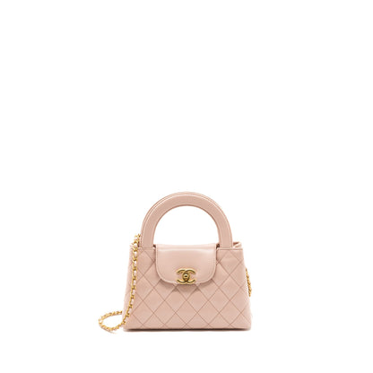 Chanel 23k Mini Shopping Bag Calfskin Light Pink GHW(Microchip)