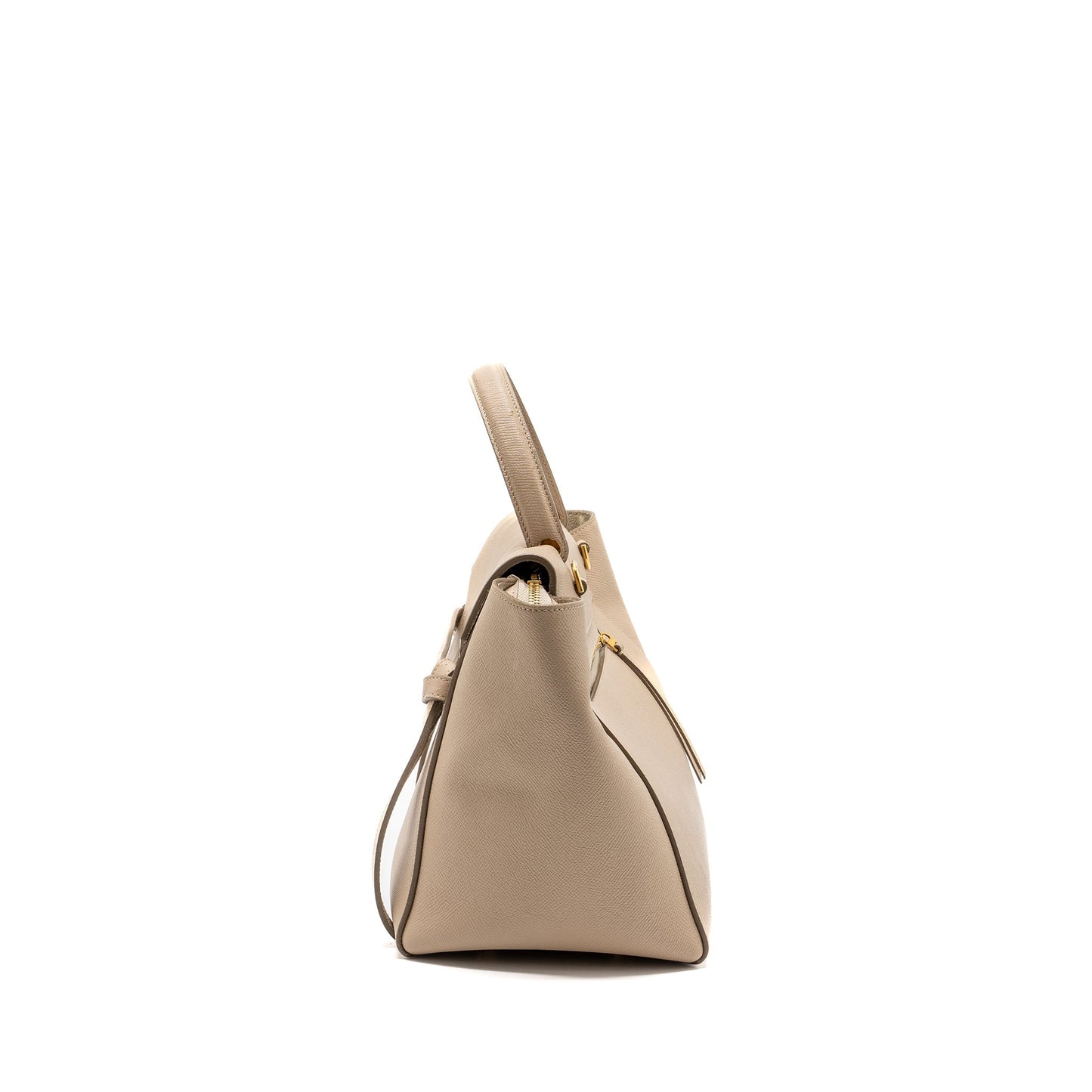 Celine Mini Belt Purse Calfskin Light Taupe
