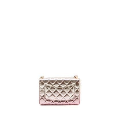 Chanel 21k Wallet On Chain Iridescent Lambskin LGHW (microchip)