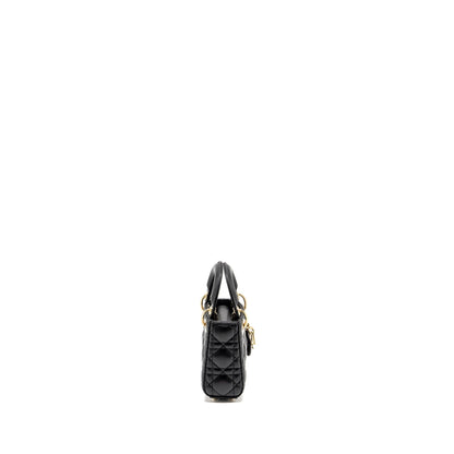 Dior Micro Lady Dior Lambskin Black