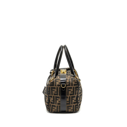 Fendi Vintage handle bowling Purse canvas brown