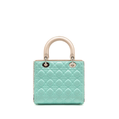 Dior Medium Lady Dior Lambskin/Python Multicolour