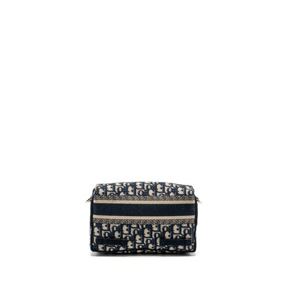 Dior Small Diorcamp Purse Dior Oblique Embroidery canvas blue