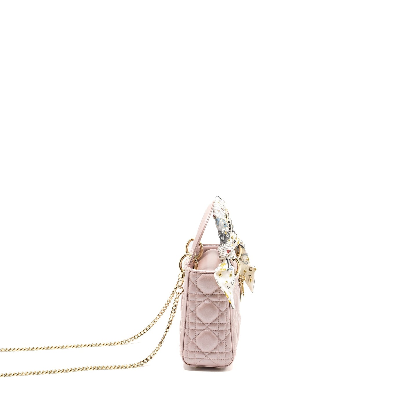 Dior Mini Lady Dior Lambskin Lotus Pink