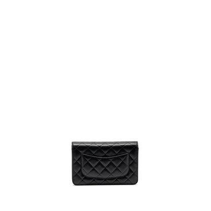 Chanel Classic Wallet on Chain Caviar Black GHW(microchip)