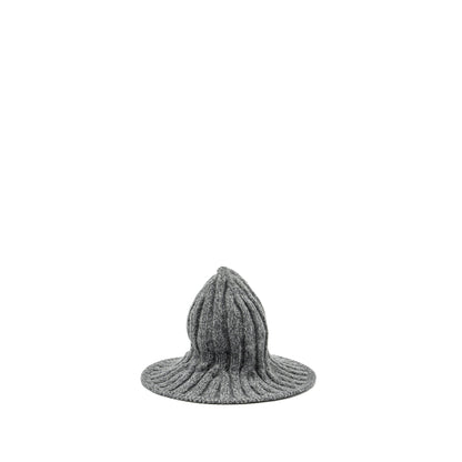 Dior Letter Logo Wire-Brimmed Beanie Wool Grey