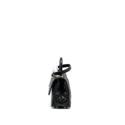 Chanel Small Coco Handle Caviar black LGHW (microchip)
