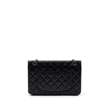 Chanel Large 2.55 Reissue Flap Bag Aged Calfskin Black Ruthenium Hardware (microchip)