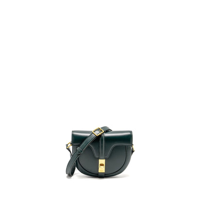 Celine Small Besace Purse Calfskin Dark Green