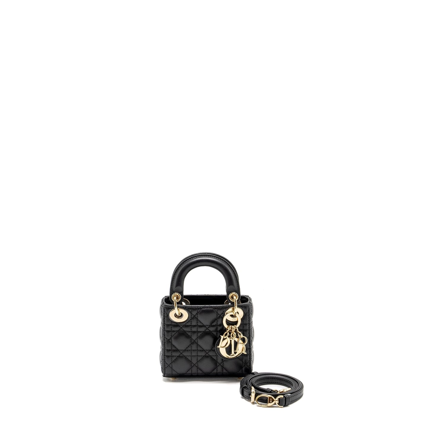 Dior Micro Lady Dior Lambskin Black