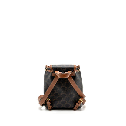 Celine Mini Backpack Folco Triomphe Canvas Calfskin