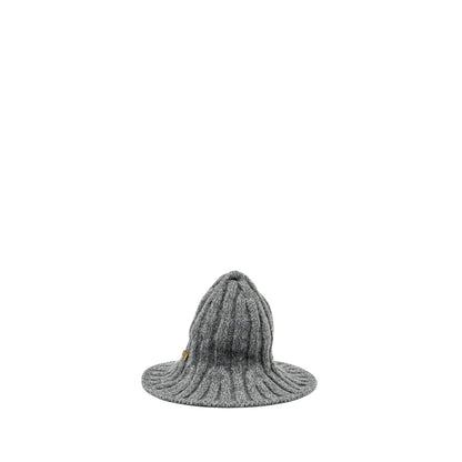 Dior Letter Logo Wire-Brimmed Beanie Wool Grey