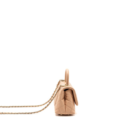 Chanel Mini Coco Handle Caviar Beige LGHW