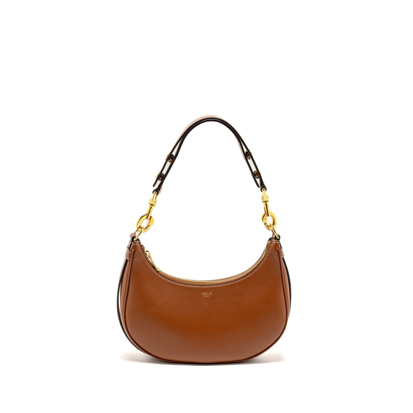 Luxury CELINE Medium Ava Strap Bag Smooth Calfskin TAN GHW