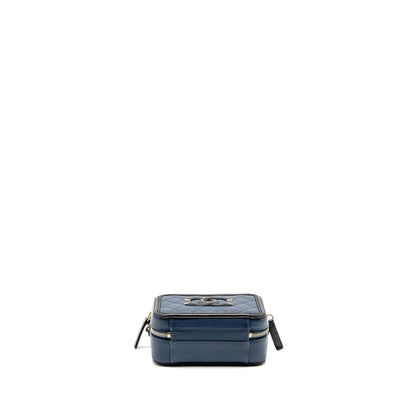 Chanel Small Filigree Vanity Camera Bag Caviar Navy/Black GHW