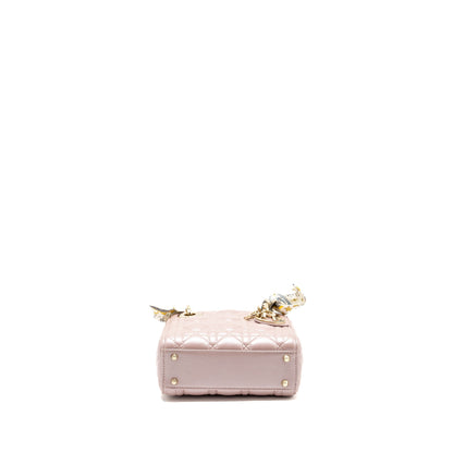 Dior Mini Lady Dior Lambskin Lotus Pink