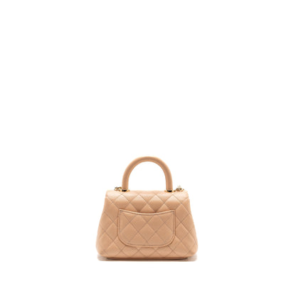 Chanel Mini Coco Handle Caviar Beige LGHW
