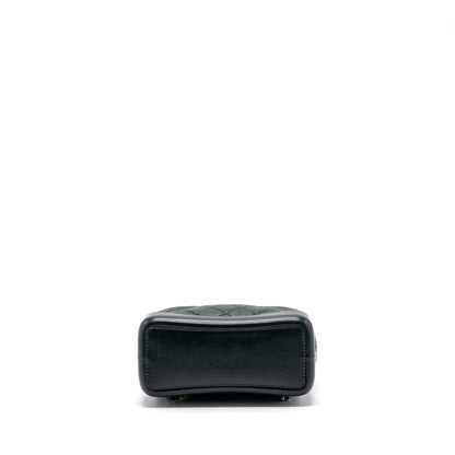 Chanel Small Gabrielle Backpack Aged Calfskin Dark Green Multicolour Hardware