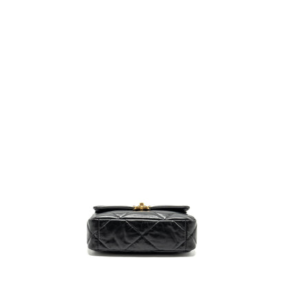 Chanel Small 19 bag goatskin black Multicolour Hardware