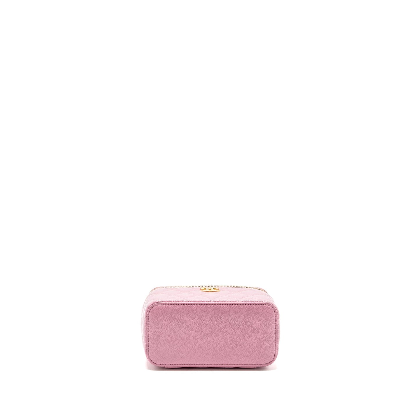 Chanel Letter Top Handle Long Vanity With Chain Caviar Pink GHW