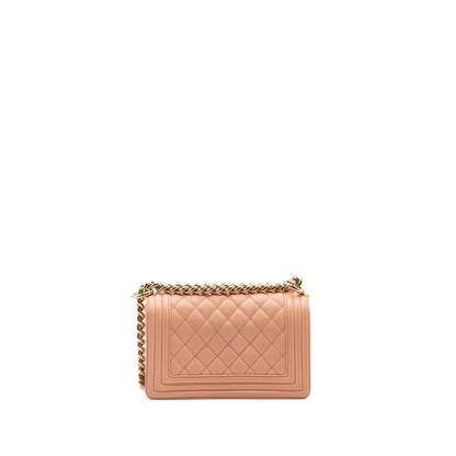 Chanel Small Boy Bag Caviar Light Pink LGHW