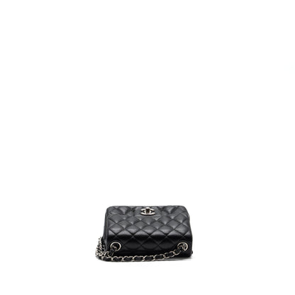 Chanel Classic Mini Square Flap Bag Caviar Black SHW