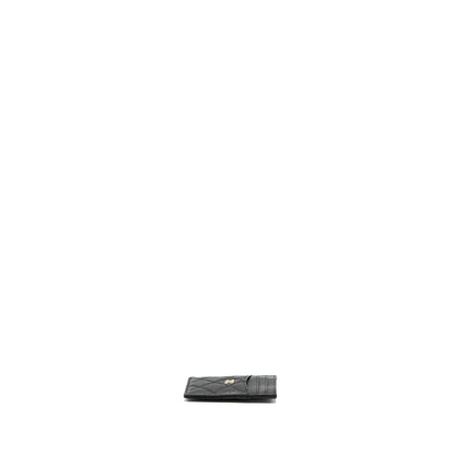 Chanel 23K Card Holder Caviar Black GHW(Microchip)