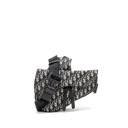 Dior Homme Saddle Purse Oblique Jacquard Multicoloured Hardware