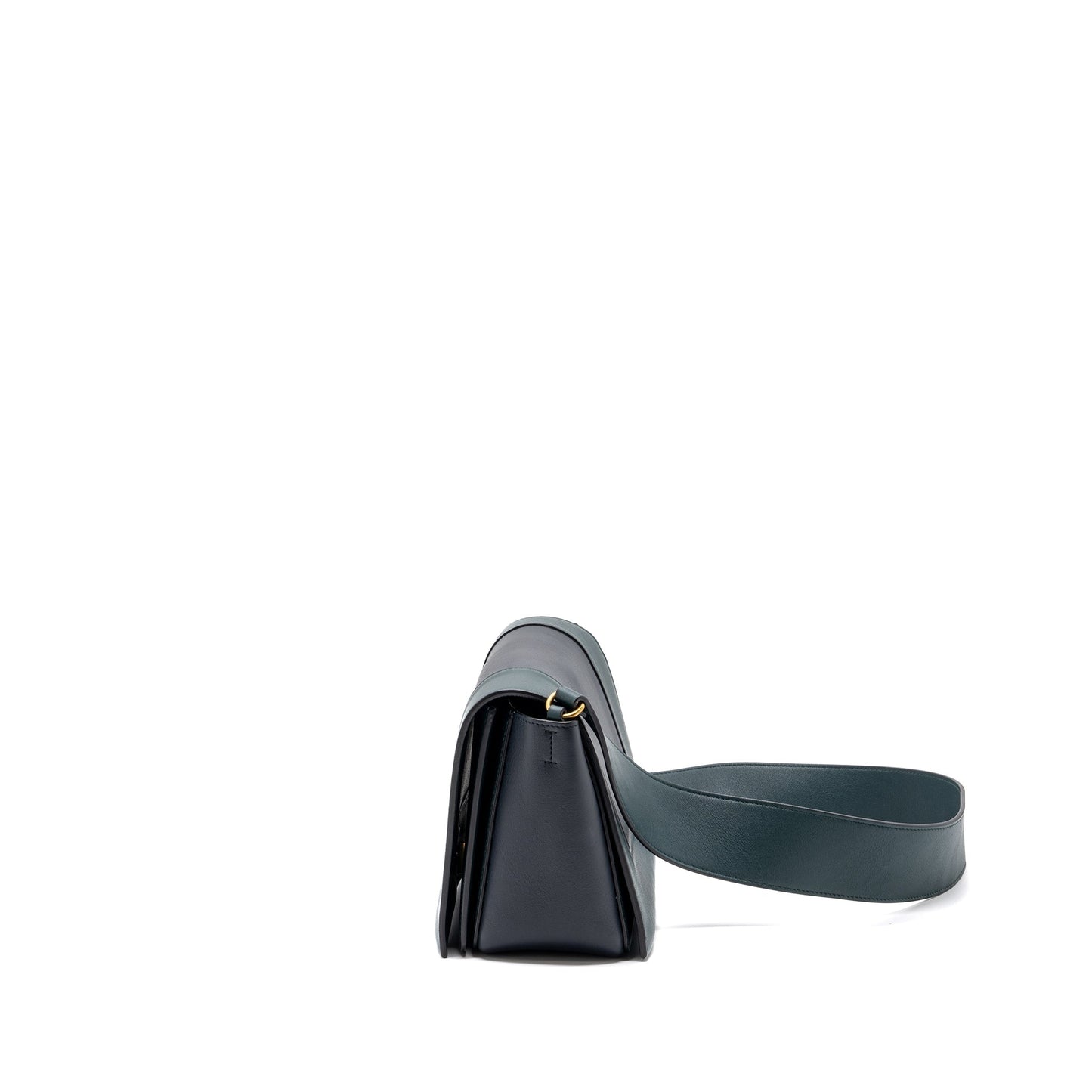 Celine frame Purse calfskin dark green/ dark blue