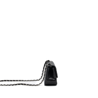 Chanel Classic Mini Square Flap Bag Caviar Black SHW