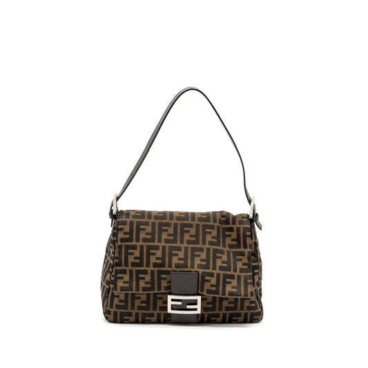 Fendi Vintage Zucca Mamma Baguette Purse canvas brown
