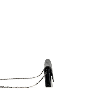 Chanel Classic Wallet On Chain Caviar Black SHW (Microchip)