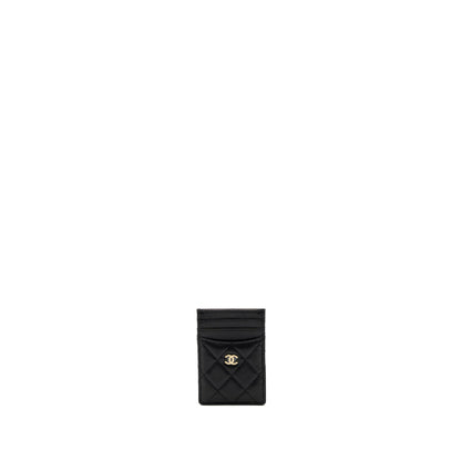 Chanel 23K Card Holder Caviar Black GHW(Microchip)