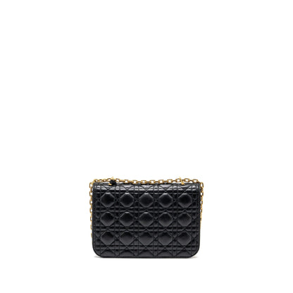 Dior Addict Flap Purse lambskin black