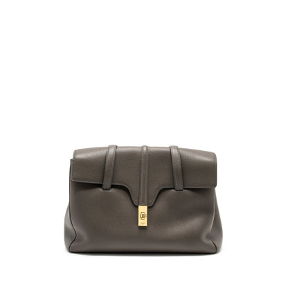 Celine Medium Soft 16 Purse Grained Calfskin grey