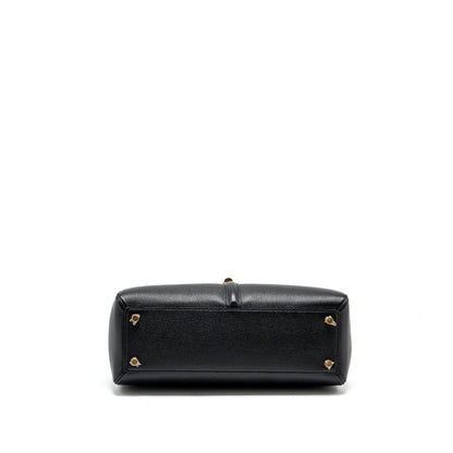 Celine 16 Purse Grained Calfskin Black