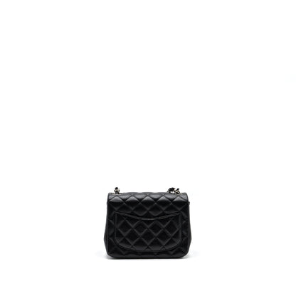 Chanel Classic Mini Square Flap Bag Caviar Black SHW