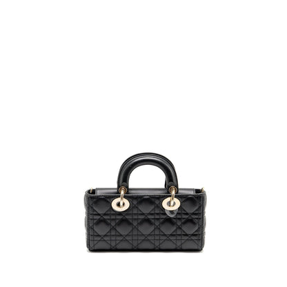 Dior Small Lady D-Joy Purse Cannage Lambskin Black