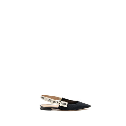 Dior size 35 Jâadior sling back fabric black