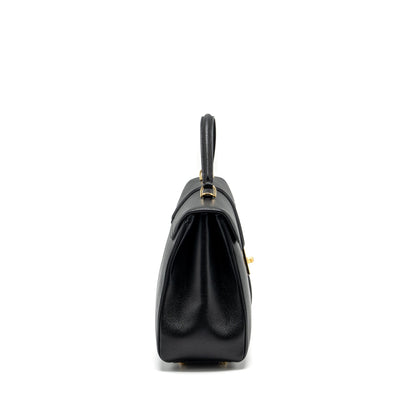 Celine 16 Purse Grained Calfskin Black