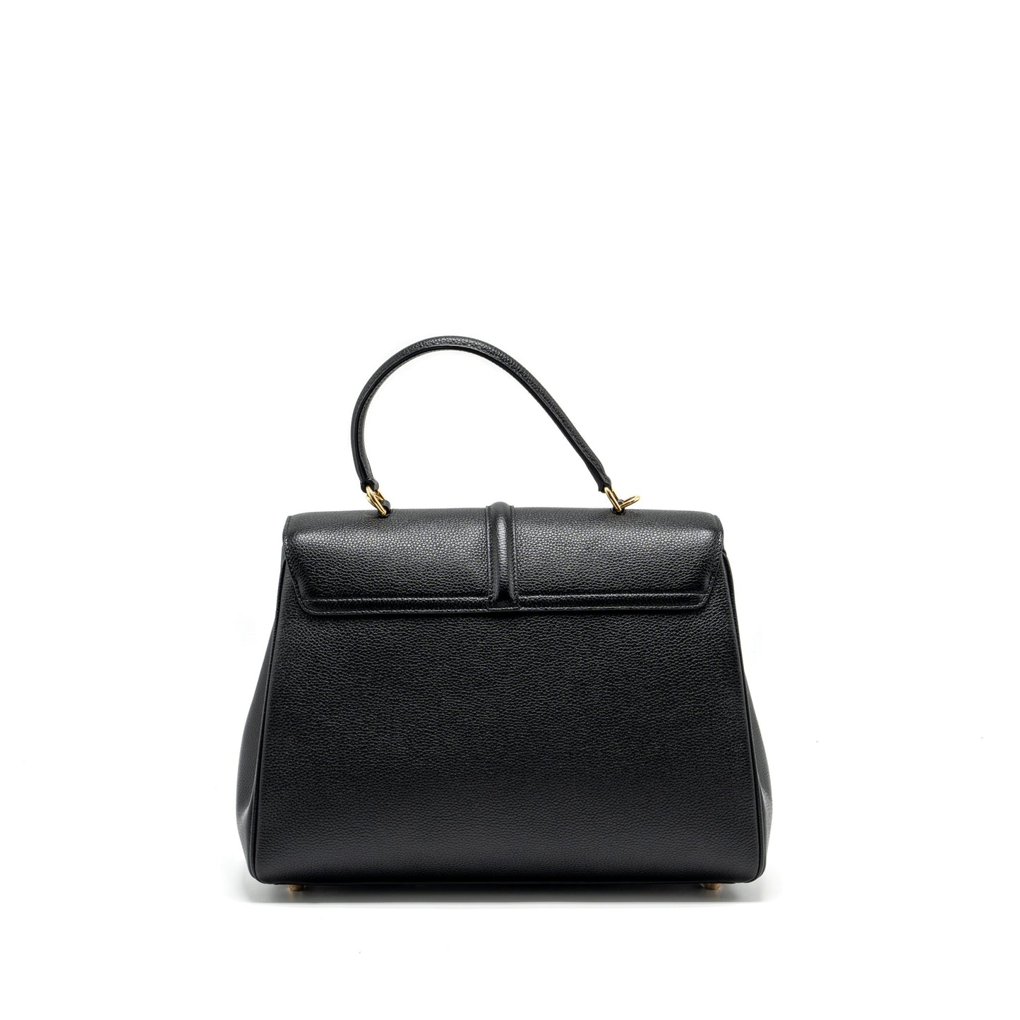 Celine 16 Purse Grained Calfskin Black