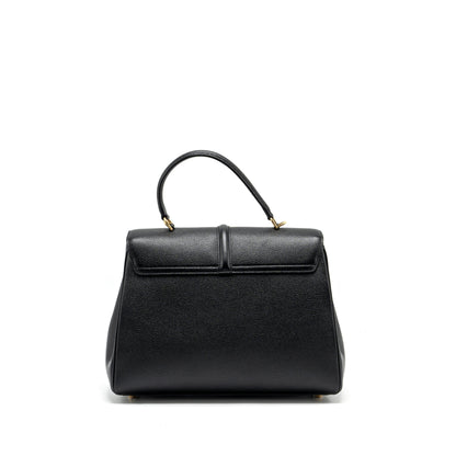 Celine 16 Purse Grained Calfskin Black